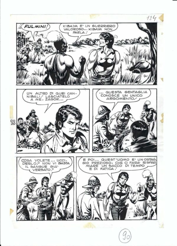 ZAGOR TAVOLE ORIGINALI - PINI SEGNA - 1865_thumbnail