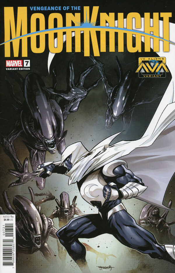 VENGEANCE OF THE MOON KNIGHT VOL 2 (MARVEL 2024) #7 VARIANT COVER B SEGOVIA MARVEL VS ALIEN - 1_thumbnail