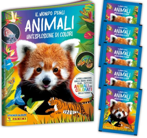 MONDO DEGLI ANIMALI UN'ESPLOSIONE DI COLORI! STICKER ALBUM STARTER SET IL - 1_thumbnail